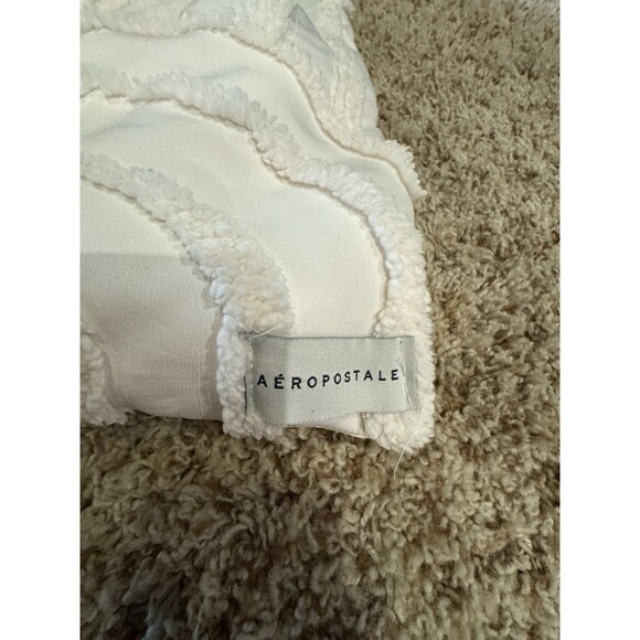 Aeropostle TWIN XL comforter and sham white/cream rainbow - Picture 4 of 6